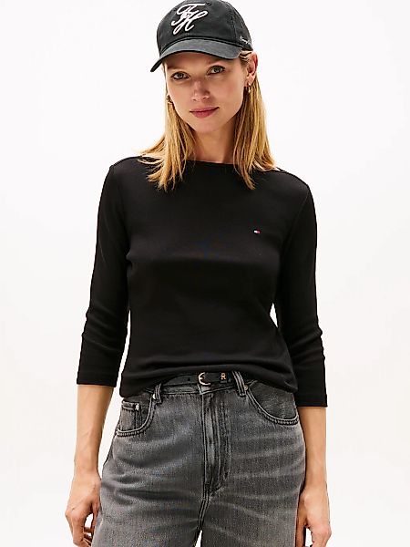 Tommy Hilfiger 3/4-Arm-Shirt "NEW CODY SLIM BOAT-NECK" mit Logostickerei günstig online kaufen