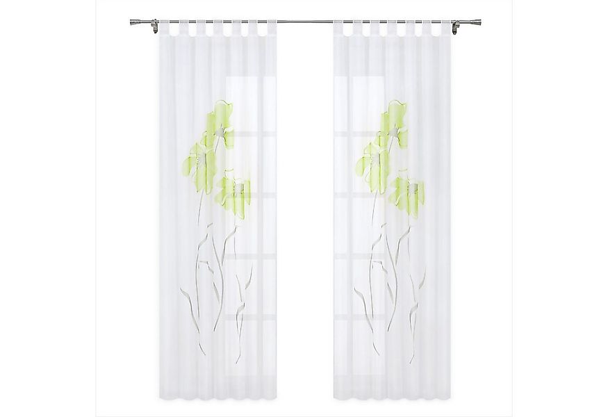 Joyswahl Gardine (1 St), Schlaufen, transparent, Vorhänge Voile Fensterscha günstig online kaufen