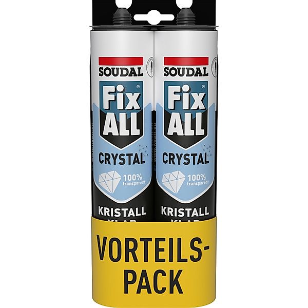 Soudal Klebstoff Fix All Crystal Duo-Pack 2 x 300 g Transparent günstig online kaufen