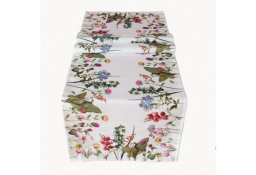 texpot Tischdecke Druck Sonnenblumen in weiß Frühling Ostern (1-tlg) günstig online kaufen