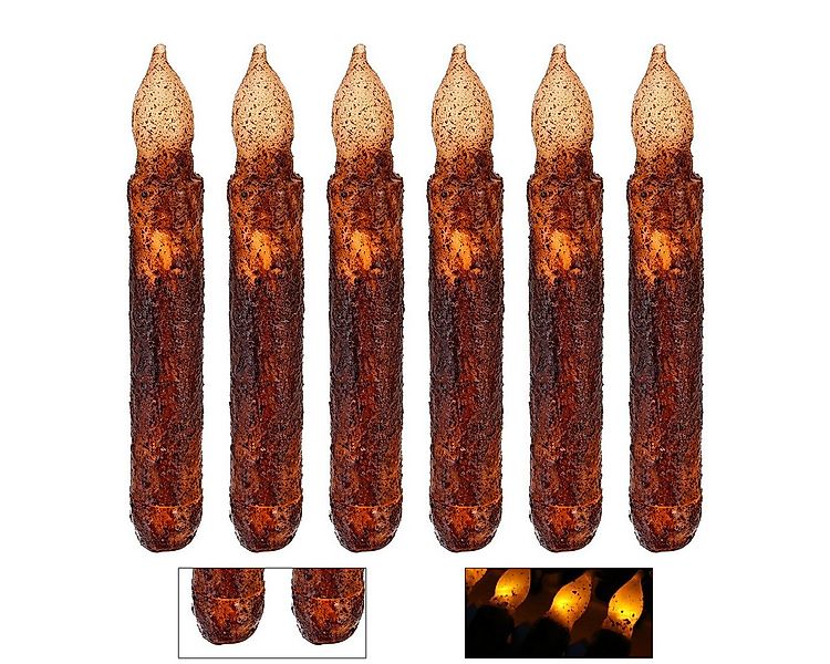 Novzep LED-Kerze 6St Weihnachten Kerzen LED Bluttropfen Optik flammenlos (6 günstig online kaufen