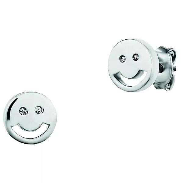 CAÏ Paar Ohrstecker "925/- Sterling Silber rhodiniert Smile" günstig online kaufen