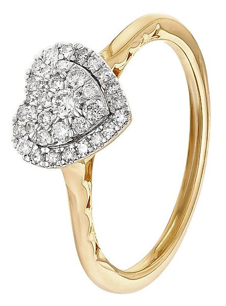 Glizz Goldring Damen Diamant-Gold 333/8K günstig online kaufen