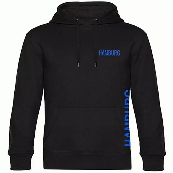 multifanshop Kapuzensweatshirt Hamburg - Brust & Seite - Hoodie günstig online kaufen