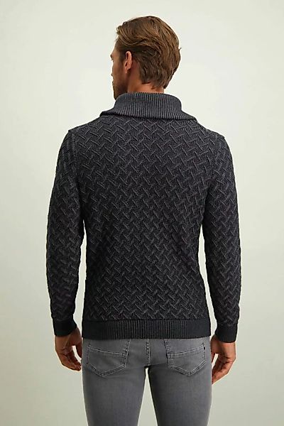 State Of Art Halfzip Pullover Melange Navyblau - Größe M günstig online kaufen