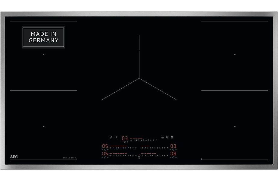 AEG Induktions-Kochfeld "TK95IN08UB" PowerBoost, 5 Kochzonen, Hob²Hood, Dou günstig online kaufen