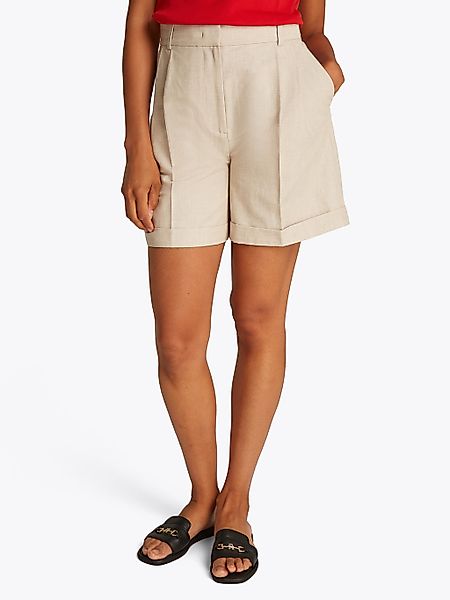 Tommy Hilfiger Shorts "LINEN MIX PLEATED SHORT", mit Falten,kühlendes Premi günstig online kaufen