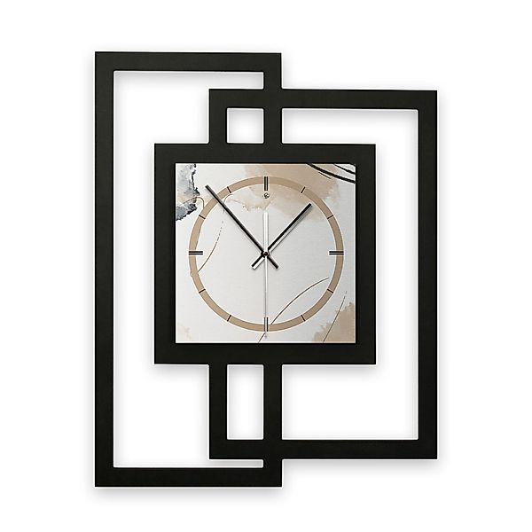 Kreative Feder Wanduhr Design-Wanduhr „Abstract Elegance“ günstig online kaufen