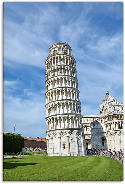 Artland Leinwandbild »Der schiefe Turm von Pisa in Italien«, Gebäude, (1 St günstig online kaufen