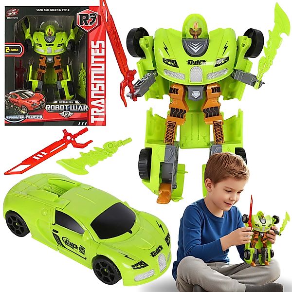 Sarcia.eu Spielzeug-Auto Roboter Auto 2in1, grünes günstig online kaufen