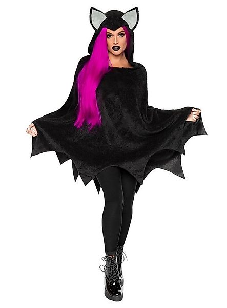 Leg Avenue Vampir-Kostüm Fledermaus Poncho Karnevalskostüm Damen Fasching, günstig online kaufen