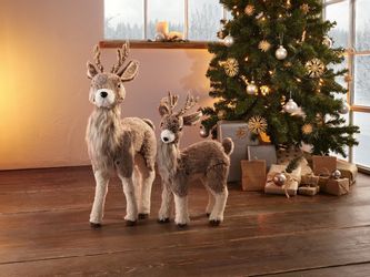 Home-trends24.de Weihnachtsfigur Dekofigur Weihnachtsfigur Rentier Groß günstig online kaufen
