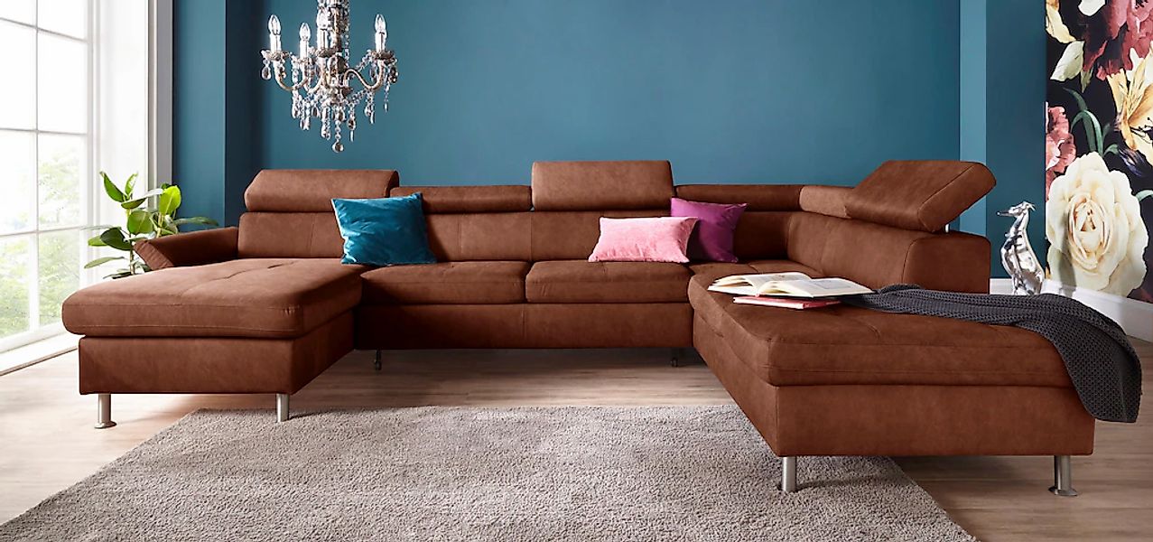exxpo - sofa fashion Wohnlandschaft "Maretto, bequem und komfortabel, aufwe günstig online kaufen