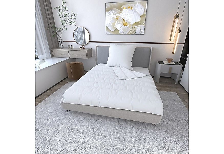 Jekatex Microfaserbettdecke + Kopfkissen Schlafkomfort fürs ganze Jahr!, 2- günstig online kaufen