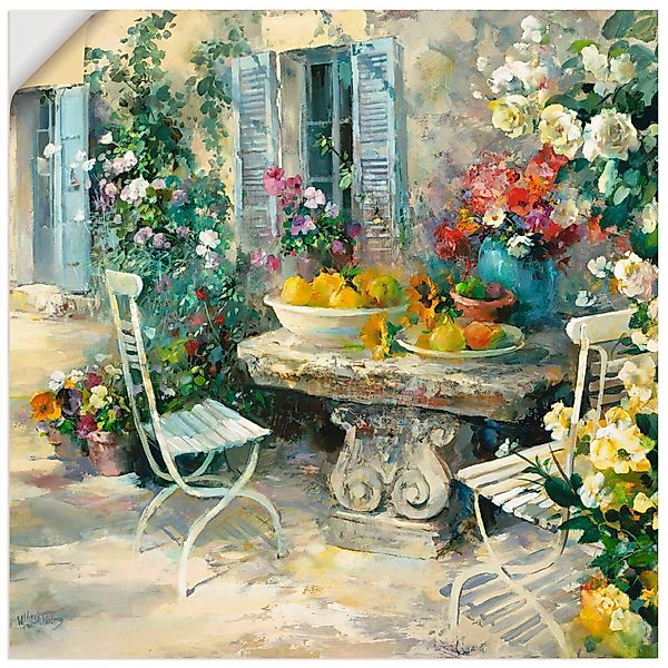 Artland Wandbild Idyllischer Garten, Garten (1 günstig online kaufen