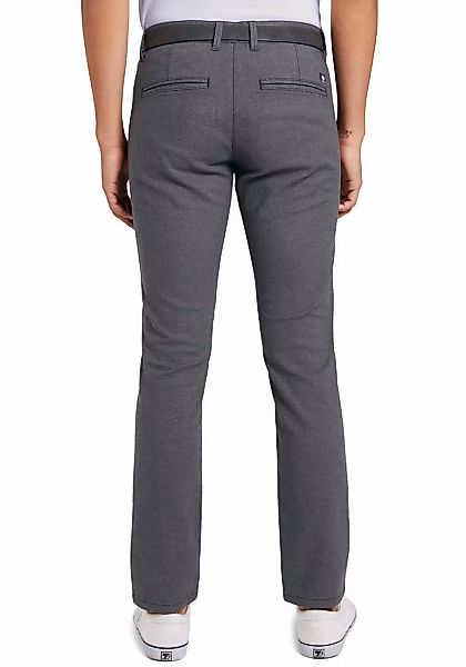 Tom Tailor Denim Herren Slim Chinohose mit Gürtel - Straight Fit günstig online kaufen