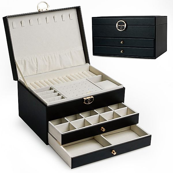 AdelDream Schmuckkasten AdelDream Schmuckkasten dreistöckige Schmuckbox günstig online kaufen