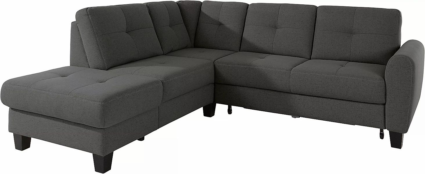 sit&more Ecksofa Varese L-Form, mit Federkern, wahlweise mit Bettfunktion u günstig online kaufen