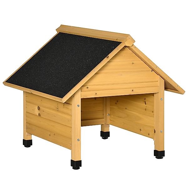 Outsunny Holzgarage für Rasenmäher Roboter Mähroboter Carport 75x76x70 cm G günstig online kaufen