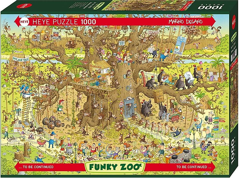 HEYE Puzzle Monkey Habitat, 1000 Puzzleteile, günstig online kaufen