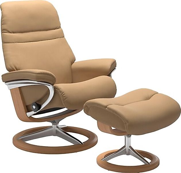 Stressless® Relaxsessel »Sunrise« Relaxsessel mit Hocker, mit Signature Bas günstig online kaufen