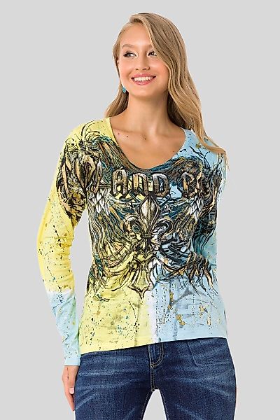 Cipo & Baxx Sweatshirt "SWEATSHIRT", (1 tlg.), aufregenden Muster und dem c günstig online kaufen