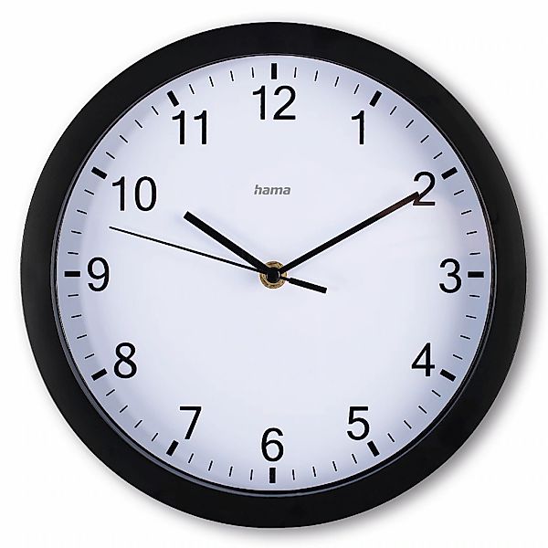Hama Wanduhr Wanduhr "Elba", Ø 25 cm, ohne Ticken (geräuscharm) günstig online kaufen