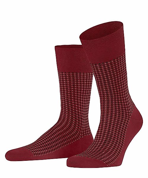 FALKE Uptown Tie Herren Socken, 47-48, Rot, Ajour, Baumwolle, 12437-822807 günstig online kaufen