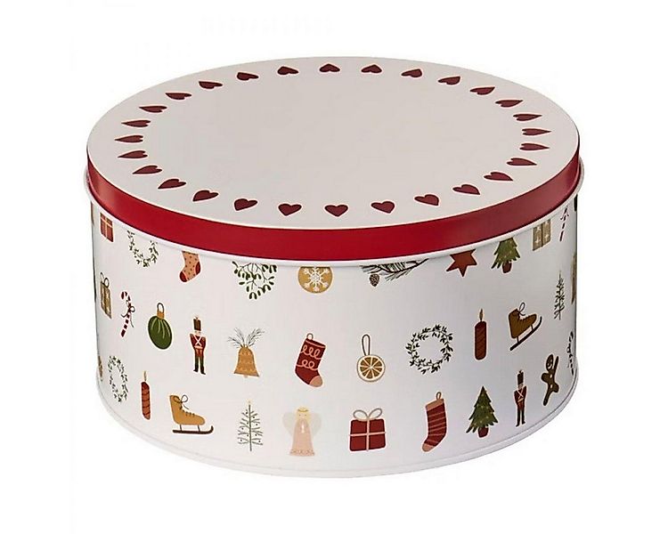Ib Laursen Geschirr Ib Laursen Gebäckdose mit Weihnachtsmotiven Rund (16,8x günstig online kaufen