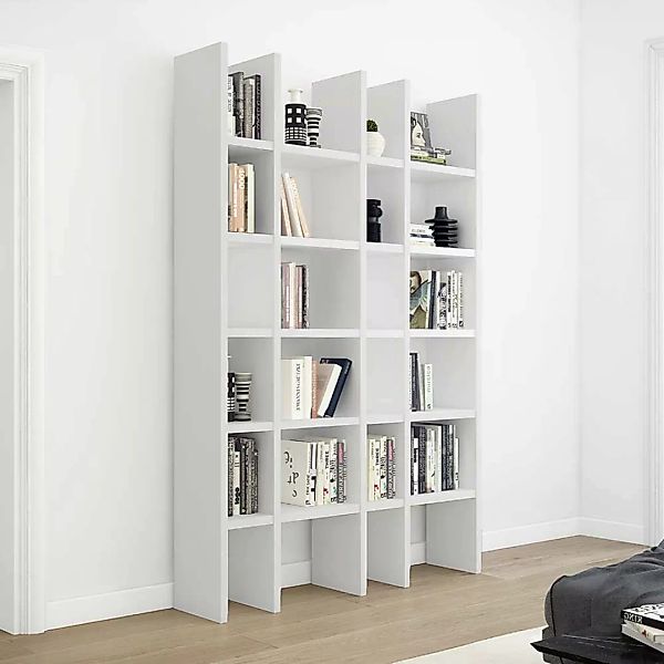 Esszimmerregal für Bücher Raumteiler 222 cm hoch - 145 cm breit günstig online kaufen
