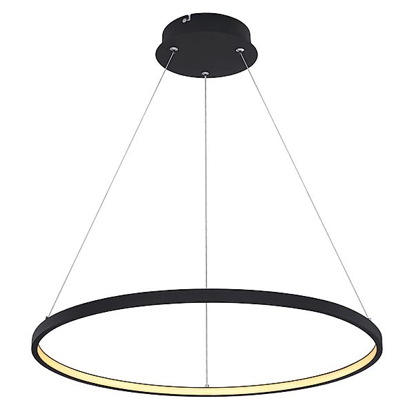 Globo LED-Hängeleuchte Ralph Schwarz Ø 60 cm günstig online kaufen