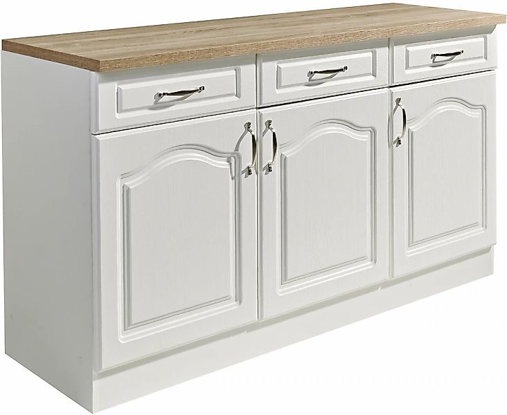 wiho Küchen Unterschrank "Linz" 150 cm breit, in Landhaus-Optik günstig online kaufen
