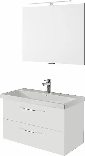Saphir Badmöbel-Set »Serie 4035 2-teilig, Keramikwaschtisch mit LED-Spiegel günstig online kaufen