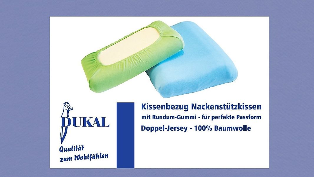 DUKAL Kissenbezüge Nackenstützkissen, aus hochwertigem DOPPEL-Jersey, (1 St günstig online kaufen