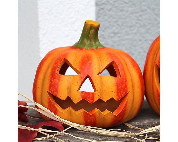 matches21 HOME & HOBBY Dekofigur Kürbis-Laterne als LED Halloween-Deko Wind günstig online kaufen