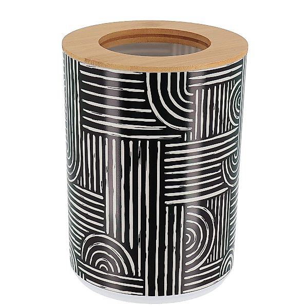 LikeKa Badaccessoire-Set schwarz Duschvorhang Toilettenbürste schwarz günstig online kaufen