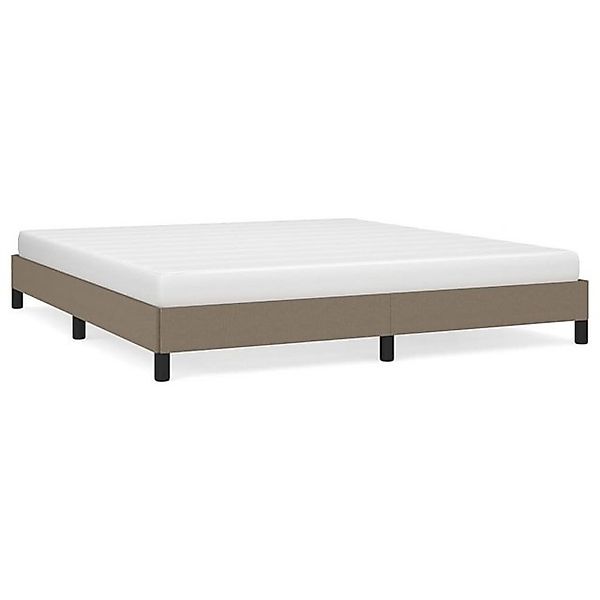 furnicato Bettgestell ohne Matratze Taupe 160x200 cm Stoff (1-tlg) günstig online kaufen