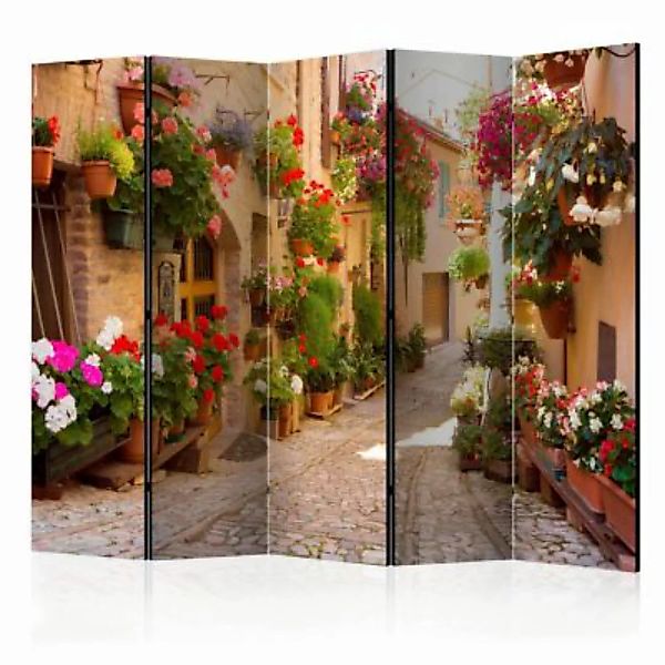 artgeist Paravent The Alley in Spello (Italy) II [Room Dividers] mehrfarbig günstig online kaufen