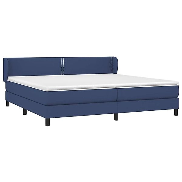 vidaXL Boxspringbett mit Matratze Blau 200x200 cm Stoff 3126195 günstig online kaufen