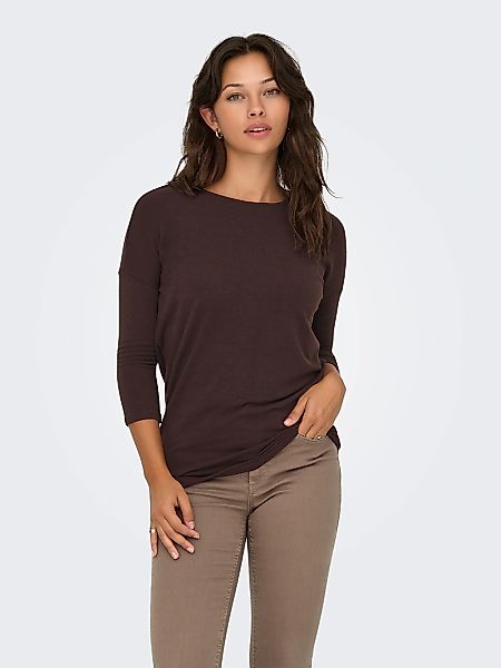 ONLY 3/4-Arm-Shirt "ONLGLAMOUR 3/4 TOP JRS NOOS" in lässiger Oversize-Form günstig online kaufen