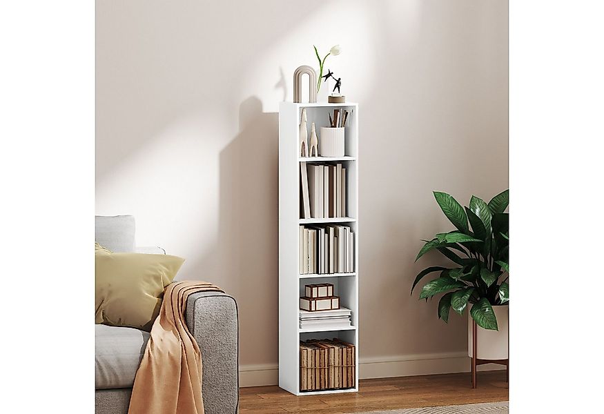 HOMCOM Bücherregal freistehendes Standregal mit verstellbaren Regalböden, A günstig online kaufen