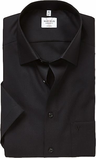MARVELIS Kurzarmhemd, modern fit, Busnesshemd, New Kentkragen, bügelfrei günstig online kaufen