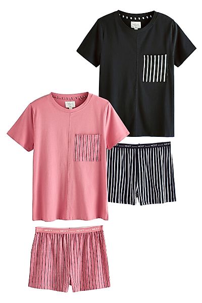 Next Pyjama Kurzärmliger Pyjama aus Baumwolle, günstig online kaufen