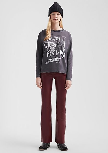 QS Chinos Hose Flared Leg Pants günstig online kaufen