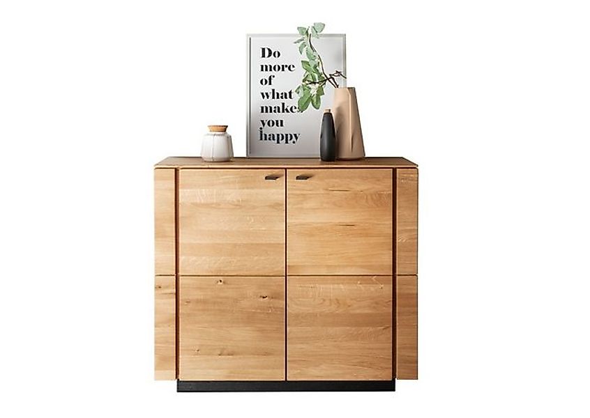 Main Möbel Vitrine Sideboard 99x86cm "Savona" Wildeiche geölt günstig online kaufen