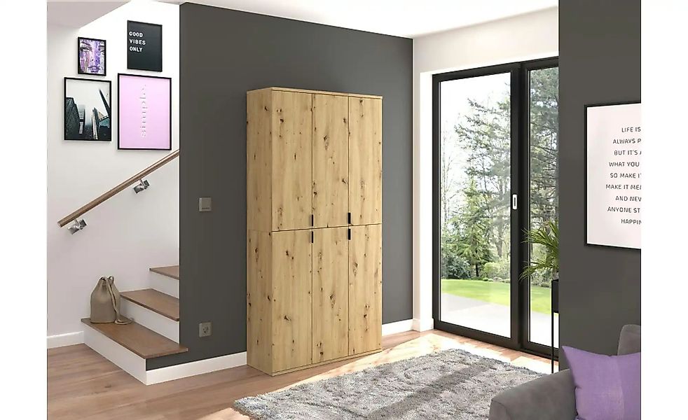 Garderobenschrank  Projekt X ¦ holzfarben ¦ Maße (cm): B: 30 H: 193 T: 34.0 günstig online kaufen