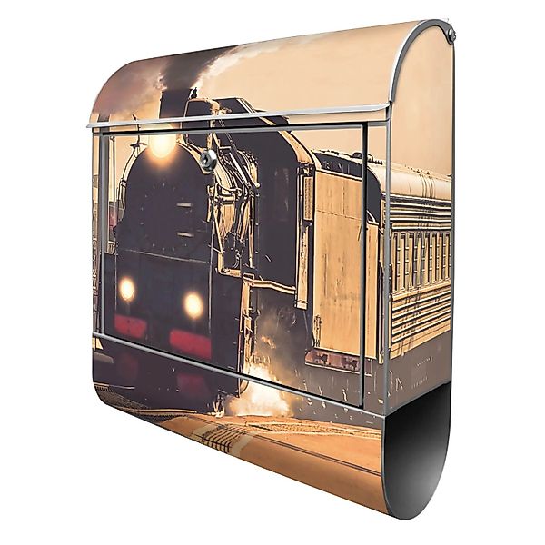 Banjado Design Briefkasten Silber Pulverbeschichtet 39x47x14cm 2 Schlüssel günstig online kaufen