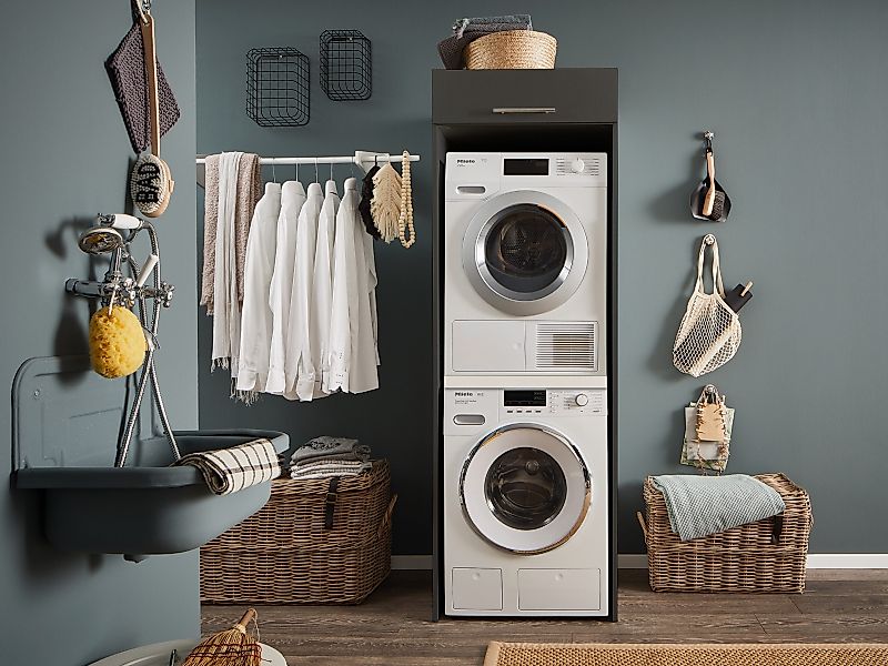 freiraum Waschmaschinenumbauschrank LAUNDREEZY in anthrazit - günstig online kaufen