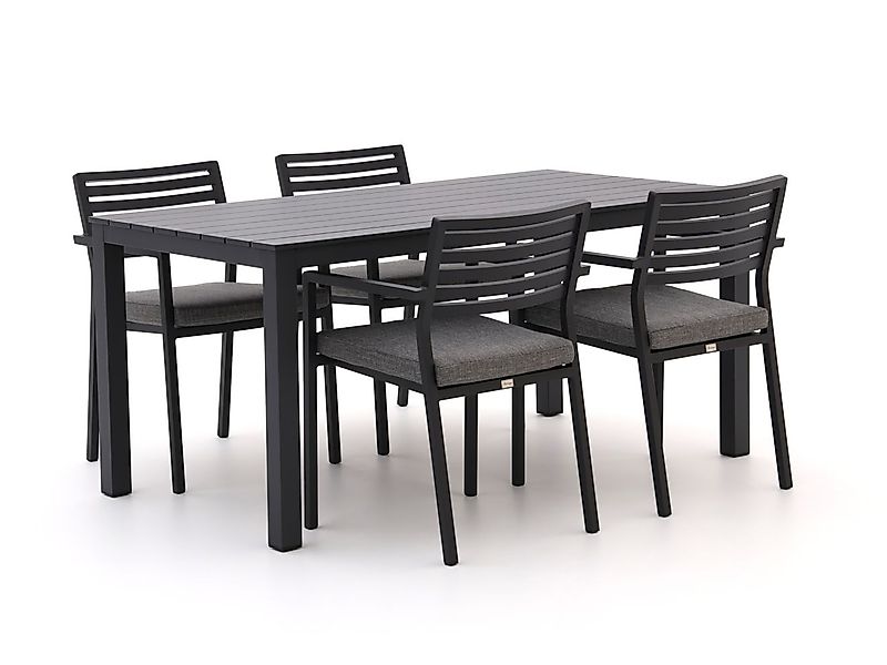 Bellagio Rumo/Menzano 160 cm Gartenmöbel-Set 5-Teilig Stapelbar günstig online kaufen