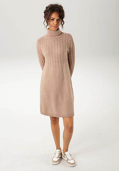 Aniston CASUAL Strickkleid mit Zopfmuster im günstig online kaufen